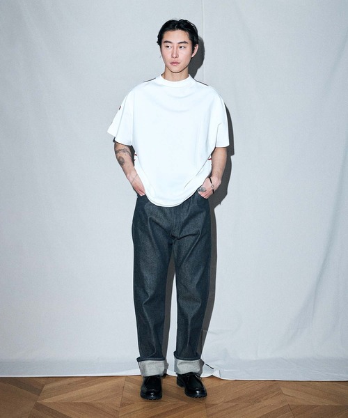 【新品/未使用】FACTOTUM（ファクトタム）フィンクスコットン タックパンツ FACTOTUM】リジットストレッチデニム スキニーパンツ『William