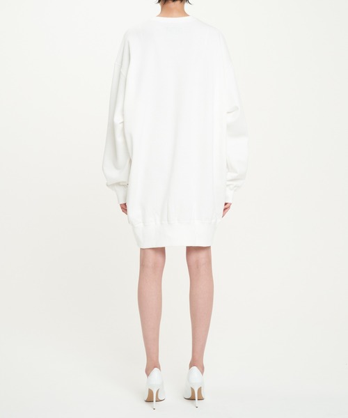 スウェット DRESSEDUNDRESSED Invert Logo Text Oversized Sweater 
