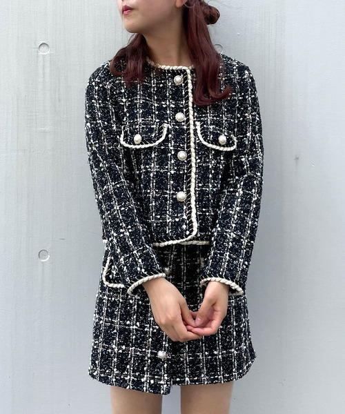 ワンピース ファッションインフルエンサーpoyo Titty Co Petit ファンシーツイードジャケットスカートセットアップ Zozotown Paypayモール店 通販 Paypayモール