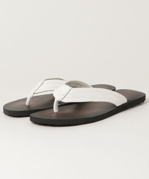 ホワイト トングサンダル 赤黒ストライプ AAA+（サンエープラス） サンダル AAA / フラットトングサンダル (2406