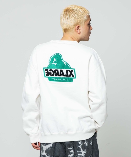 XLARGE トレーナー スウェット TWO TONE BACKSIDE OG CREWNECK