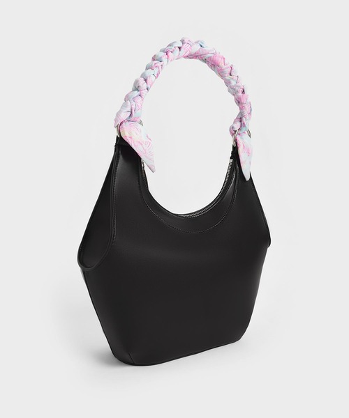 CHARLES&KEITH ユラニ　スカーフラップホーボーバッグ CHARLES ＆ KEITH ショルダーバッグ バッグ ユラニ スカーフ