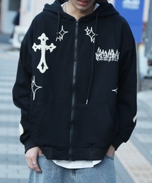 クロス　ロゴ入り　パーカー Chrome Hearts†至高の逸着†トリプルクロスパーカー (CHROME HEARTS