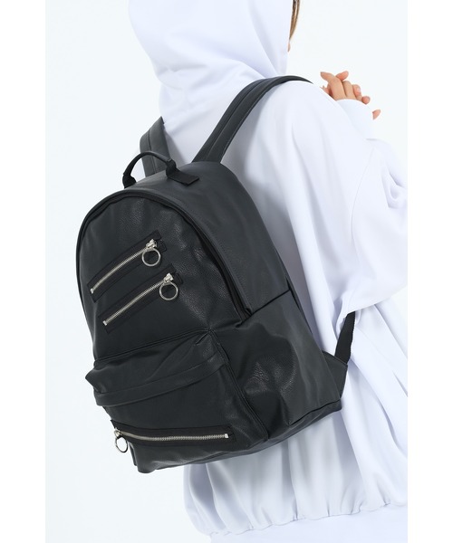ら*る様 【極美品】Dakota レザー　リュック　オーリオ　ターンロック　黒 ankoROCK デイバック リュック バリエーションレザーリュック