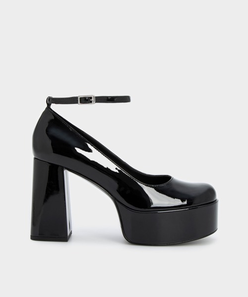 PRADA アンクルストラッププラットフォームパンプス CHARLES ＆ KEITH パンプス アンクルストラッププラットフォーム