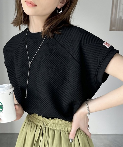 tシャツ 「JaVa ジャバコラボ」大人の上級見え。斜めストライプ柄ラグランTee レディース | Java