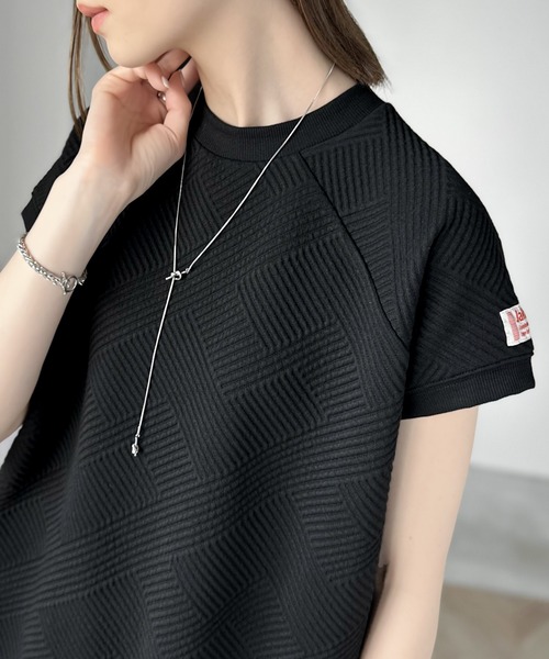 tシャツ 「JaVa ジャバコラボ」大人の上級見え。斜めストライプ柄ラグランTee レディース | Java | 10