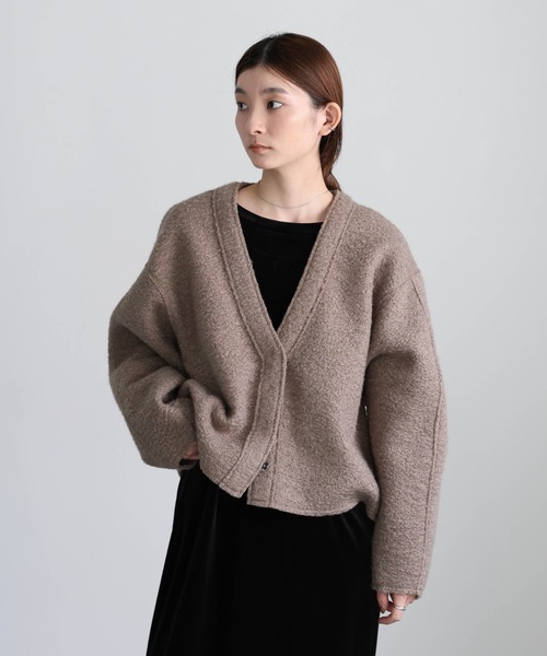 select MOCA（セレクトモカ） カーディガン ブークレーVネックショート
