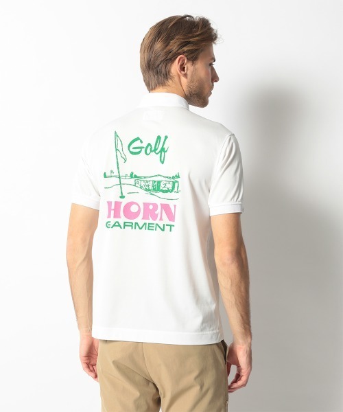 ☆HORN GARMENTホーンガーメント 半袖POLOシャツ 人気！！ カジュアルゴルフドットコムby PALM SPRINGSにHORN GARMENT