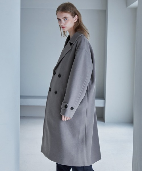 EEL Komorebi Chester サマーウール チェスター コート セール】 ウールライクレディ チェスターコート （その他アウター