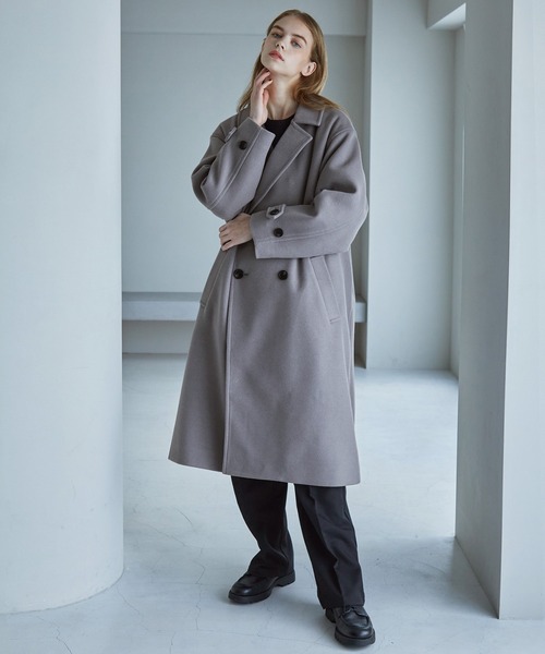 SERACE チェスターコート コート 「SERACE」Loose silhouette melton