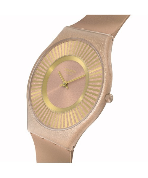 腕時計　レディース　SWATCH SKIN　TRI-GOLD Swatch Skin Classic BIOSOURCED TRI-Gold Again L Quartz Watch