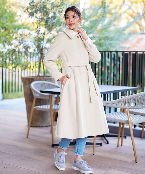 Tiaclasse ステンカラーコート コート フェイクウールステンカラー