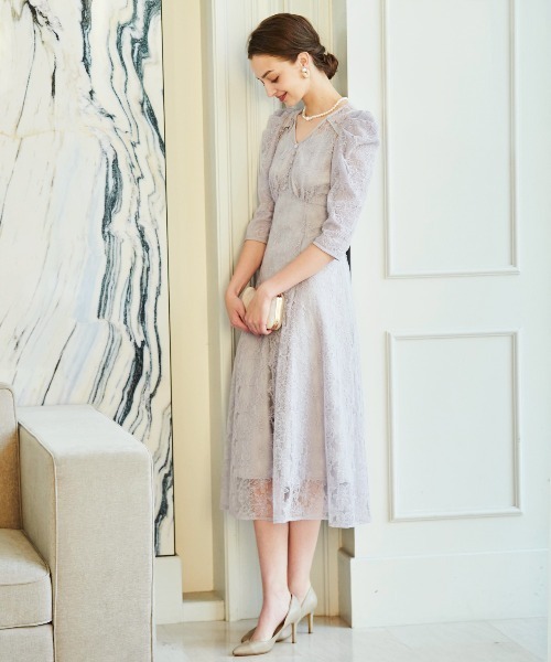 And Couture ドレス エンブロイダリーレースドレス : ZOZOTOWN