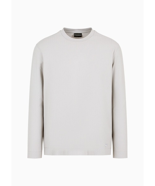 エンポリオアルマーニ グレーベージュ 長袖シャツ 38/15 エンポリオアルマーニ EMPORIO ARMANI カットソー シャツ 長袖