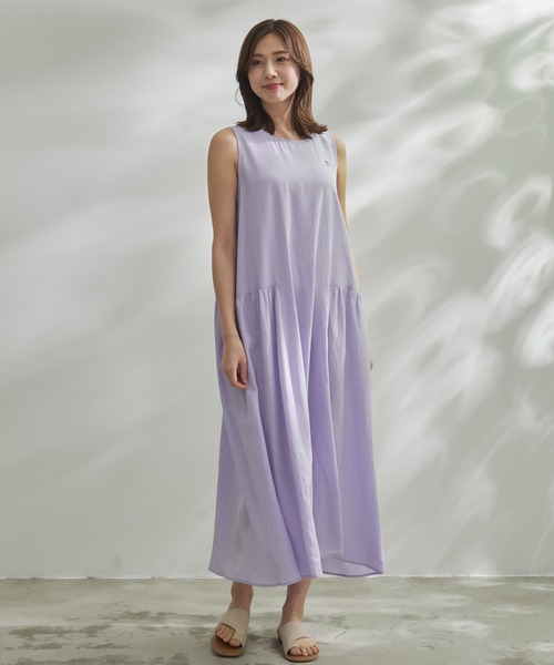 ADEAM ワンピース 2way パープル ノースリーブ フレア AラインS ADEAM ワンピース 2way パープル ノースリーブ フレア AラインS