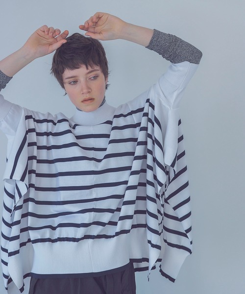 ニット セーター STUMBLY / deformation pullover knit(変形プルオーバニット) レディース