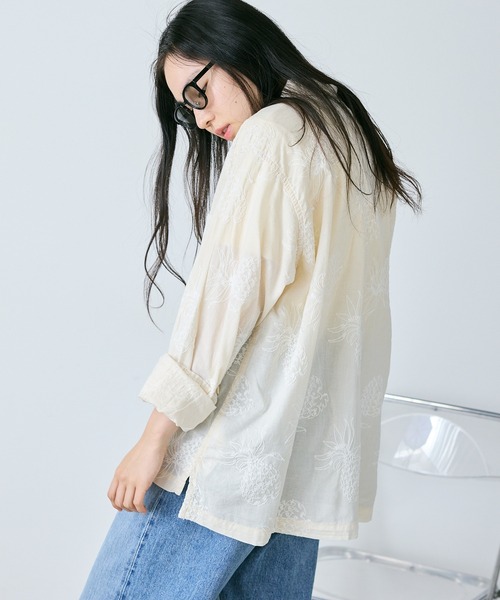 REMI RELIEF シャツ RELIEF/レミレリーフ アロハ総柄刺繍SHIRT