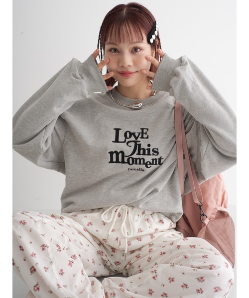 momentel スウェット セール】フレンチテリー ディストレスト クルーネック（スウェット