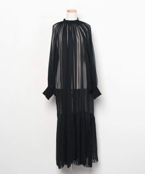 HYKE」 長袖ワンピース 2 ブラック レディース : 82932793 : ZOZOTOWN  