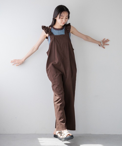 LOWRYS FARM サロペット オーバーオール フリルサロペット 113026 