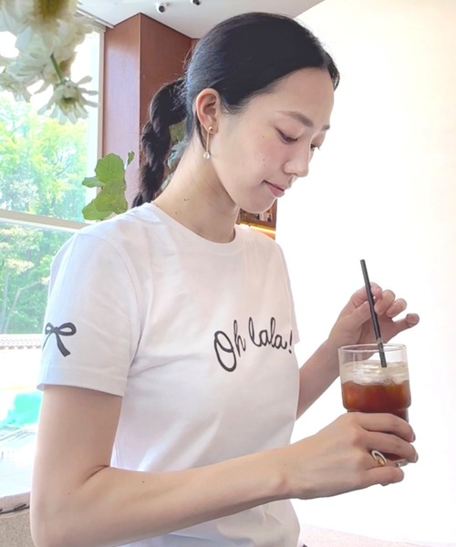 tシャツ 「ZOZOTOWN限定」LHP×Risa/Organic cotton Oh lala Tee/lhpris レディース メンズ