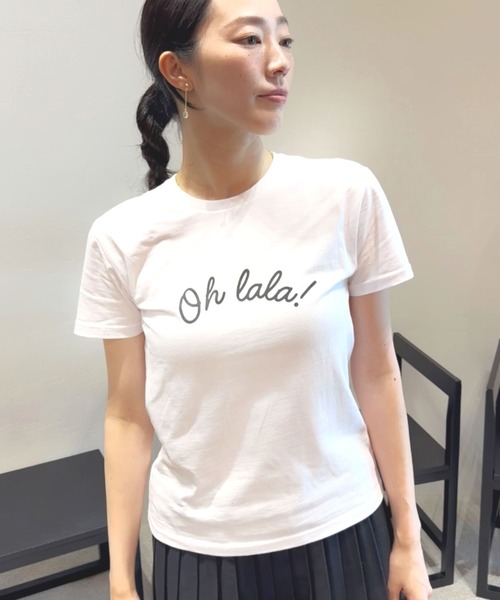 tシャツ 「ZOZOTOWN限定」LHP×Risa/Organic cotton Oh lala Tee/lhpris レディース メンズ L.H.P tシャツ 「ZOZOTOWN限定」LHP×Risa/Organic cotton Oh
