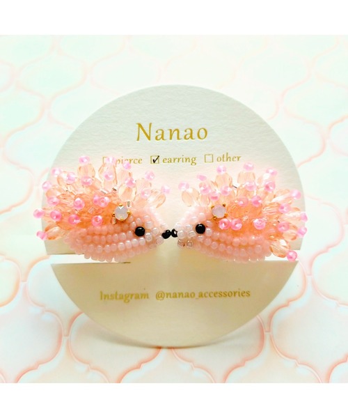 kinokonoharishigoto ネズミのイヤリング TONE（トネ） イヤリング 「七音」ハリネズミのイヤリング(MA