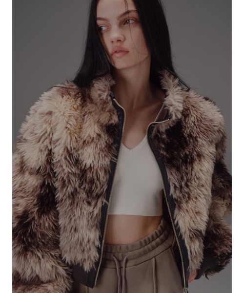 CURLY BOA CROP BZ カーリー ボア クロップ ブルゾン