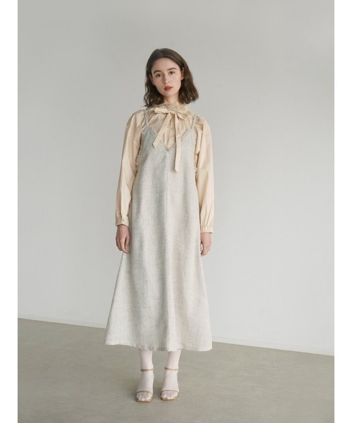 FIKA.（フィーカ） ワンピース Linen like cami onepiece : ZOZOTOWN