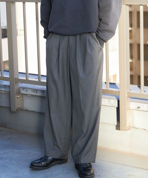 ffein スラックス 「FFEIN(フェイン)」ワイドストレートタック