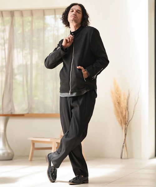 CAMBIO（カンビオ） 革ジャン ライダース mj10277-スウェードシングル