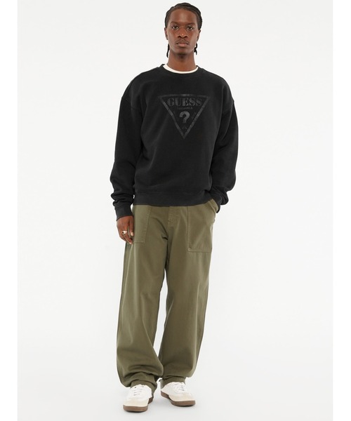 GUESS黒トレーナー GUESS（ゲス） トレーナー スウェット MEN'S L/Slv Sweatshirt