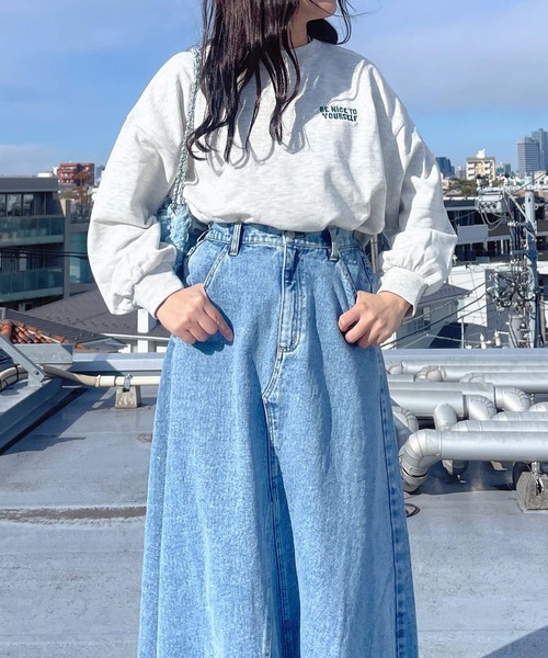 AS KNOW AS（アズノゥアズ） トレーナー スウェット ワンポイントロゴ