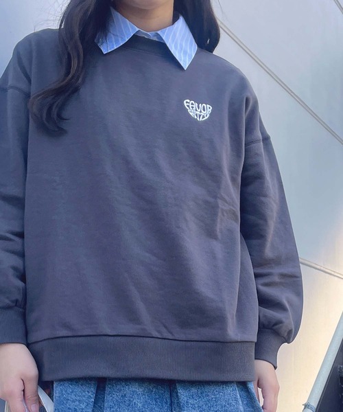 AS KNOW AS（アズノゥアズ） トレーナー スウェット ワンポイントロゴ