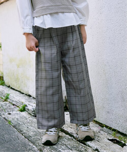 ikka（イッカ） パンツ レースアップワイドパンツ（120~160cm） キッズ