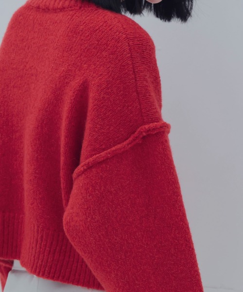 ニット セーター merange mini Vneck pullover(メランジミニVネックプルオーバー) レディース DRESSLAVE ニット セーター merange mini Vneck pullover