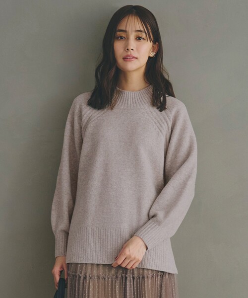 grove（グローブ） ニット セーター 「洗える」ミルドライクウール混