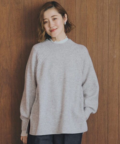 grove（グローブ） ニット セーター 「洗える」ミルドライクウール混