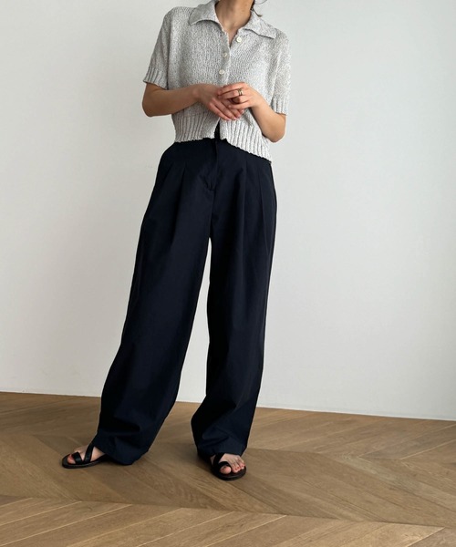 「CANAL JEAN」 「El mar」ニットカーディガン ONE SIZE チャコールグレー レディース CANAL JEAN 「CANAL JEAN」 「el mar」ニットカーディガン ONE