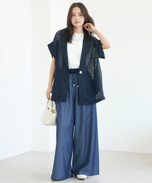 24SS メッシュハーフスリーブジャケット URBAN RESEARCH Sonny Label ジャケット テーラードジャケット