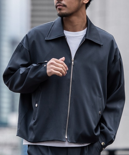 00s teck grange ハイネックフルジップブルゾン