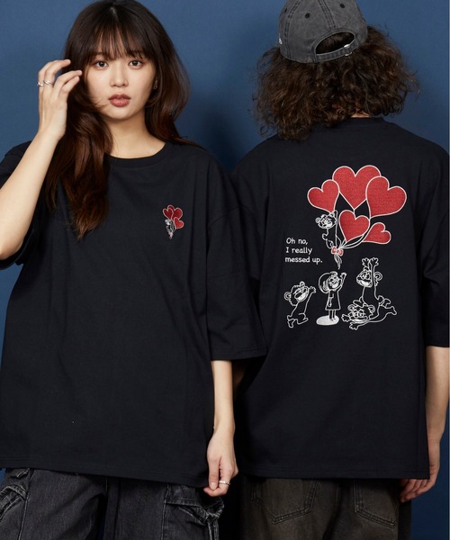 unrelaxing（アンリラクシング） tシャツ オーバーサイズ 刺繍 Tシャツ