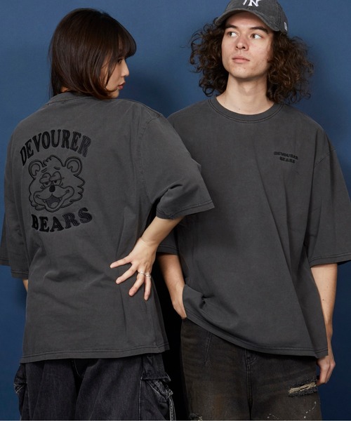 unrelaxing（アンリラクシング） tシャツ オーバーサイズ 刺繍 Tシャツ