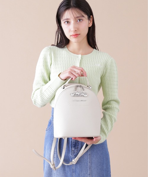 ベージュ ミニリュック JILLSTUART ビジュー付き ビジューロイヤルバックパック | JILL by JILL STUART（ジル