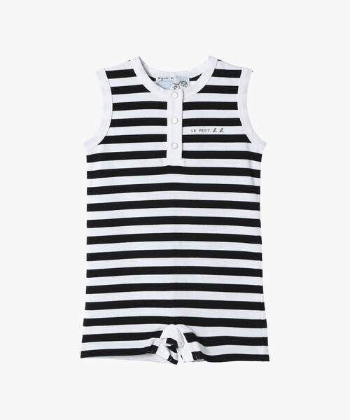 agnes b.（アニエスベー） ベビー服 ロンパース ベビー 細ボーダー