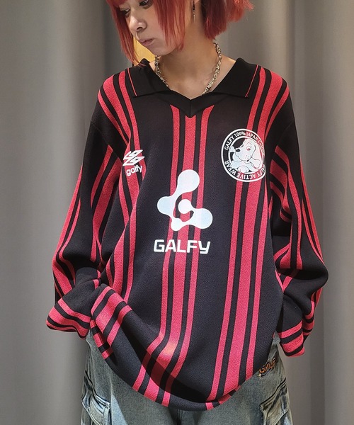 ニット セーター A'GEM/9 × .kom 「GALFY/ガルフィー」わんわん FC ニットユニフォーム レディース メンズ GALFY ニット セーター A'GEM/9 × .kom 「GALFY/ガルフィー