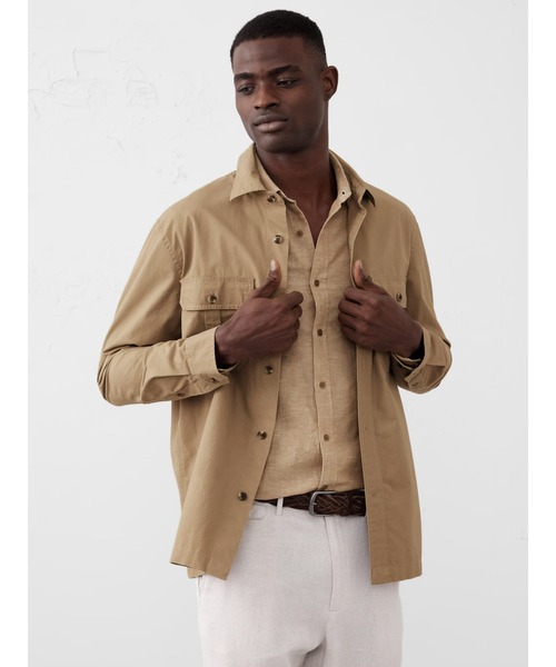 シャツ BANANA REPUBLIC FACTORY STORE　　リップストップシャツ メンズ | BANANA REPUBLIC