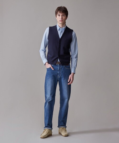美品 J.PRESS デニム パンツ 【サイズ：82】 インディゴ 日本製 ストレッチ ジェイプレス メンズ 3GHB/K06256/KOV21/ J.PRESS（J.プレス） ジーンズ インディゴストレッチデニム パンツ