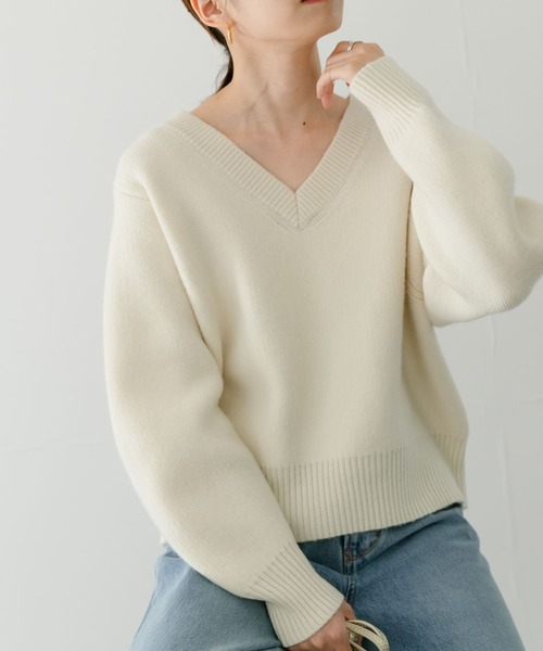 URBAN RESEARCH（アーバンリサーチ） Vネックニット FREE ベージュ